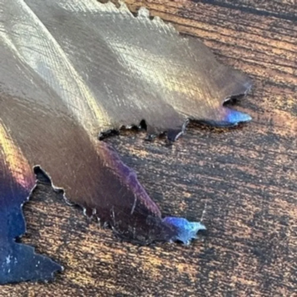 Metal Wall Art Bear Deer Silhouette Iridescent Heat Treated Finish Steel Set‎